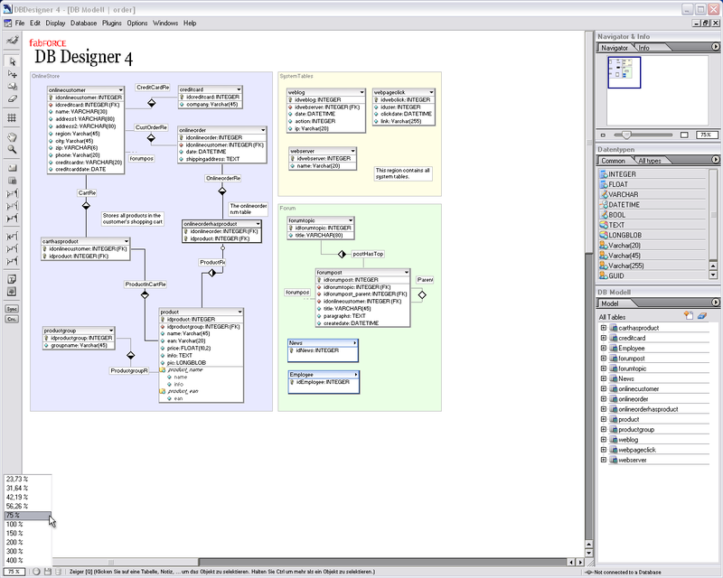 DBDesigner 4 Screenshot